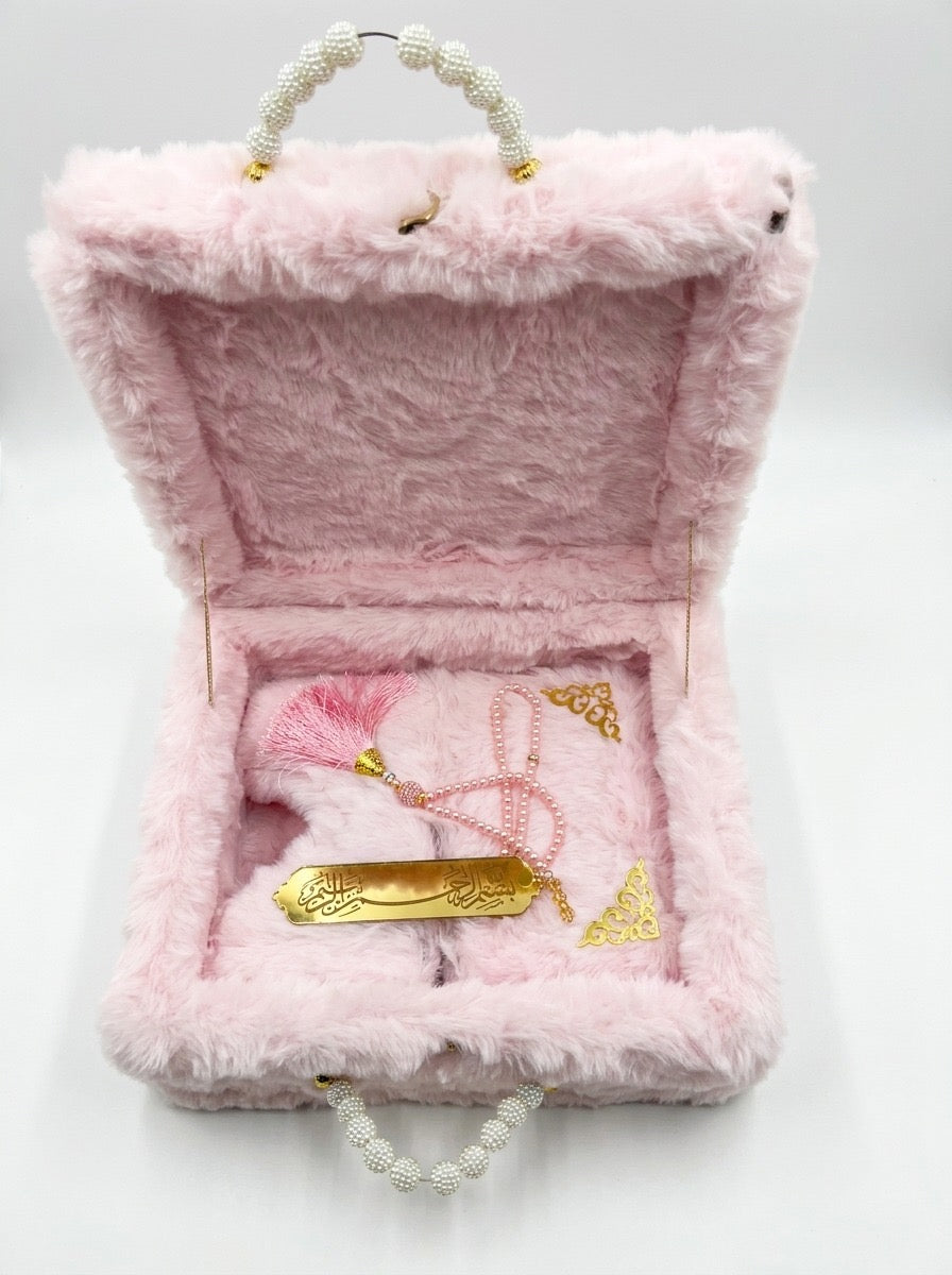 Fur Quran Set with Rehal – Premium Luxury Islamic Gift