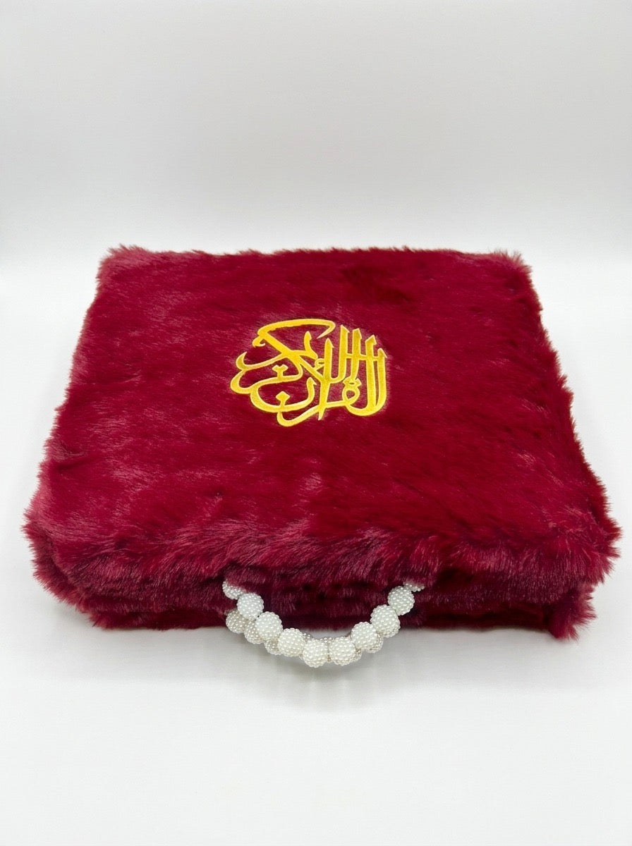 Fur Quran Set with Rehail – Premium Luxury Islamic Gift