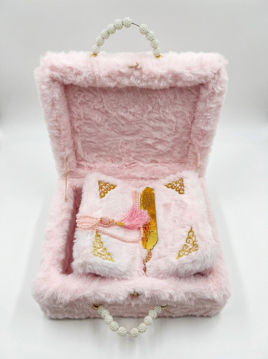 Fur Quran Set with Rehal – Premium Luxury Islamic Gift