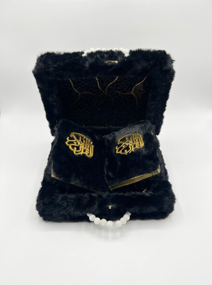 Fur Quran Set with Rehail – Premium Luxury Islamic Gift