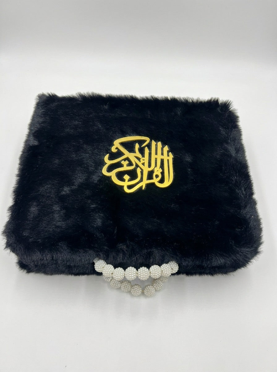 Fur Quran Set with Rehail – Premium Luxury Islamic Gift