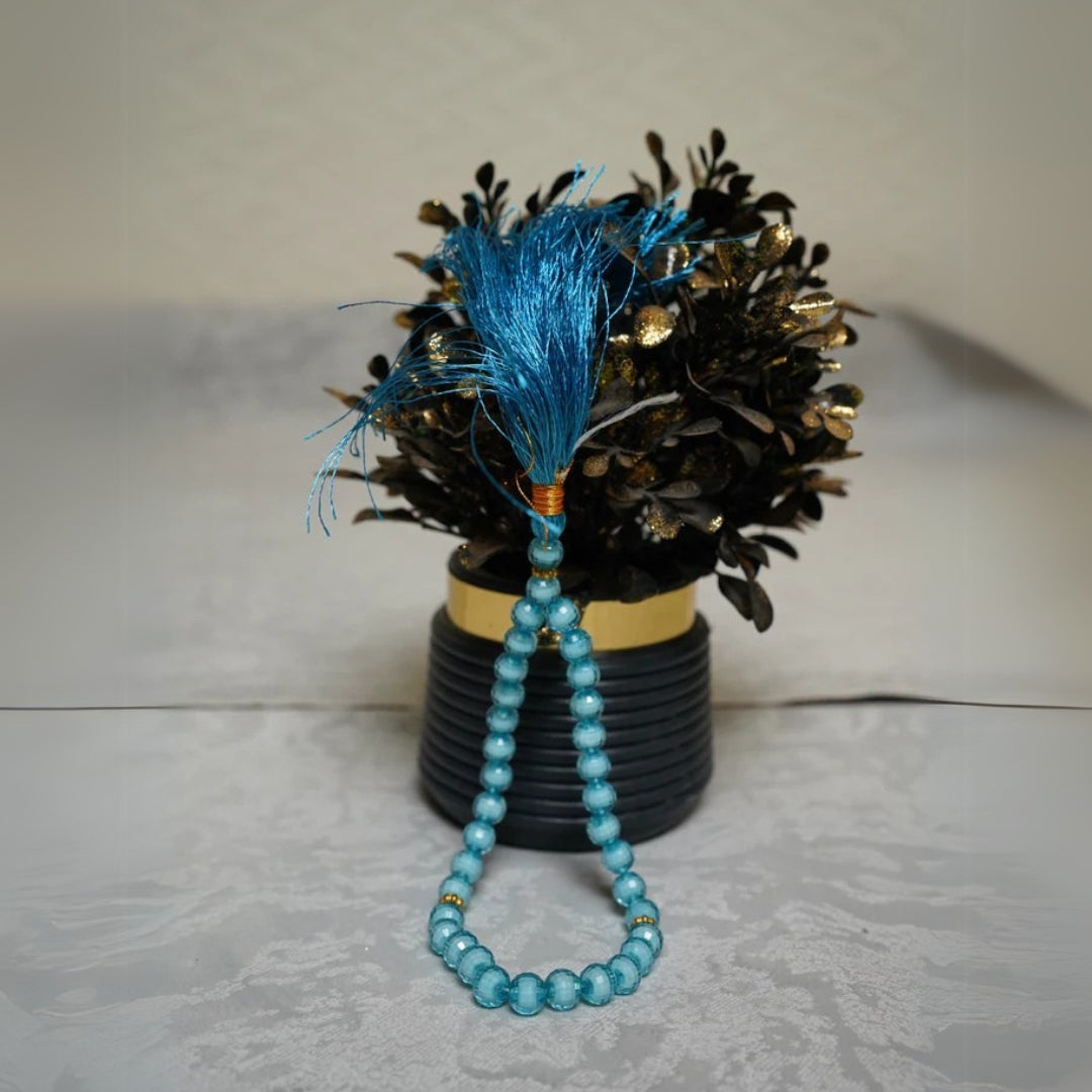 Crystal Beads Tasbih - Blue